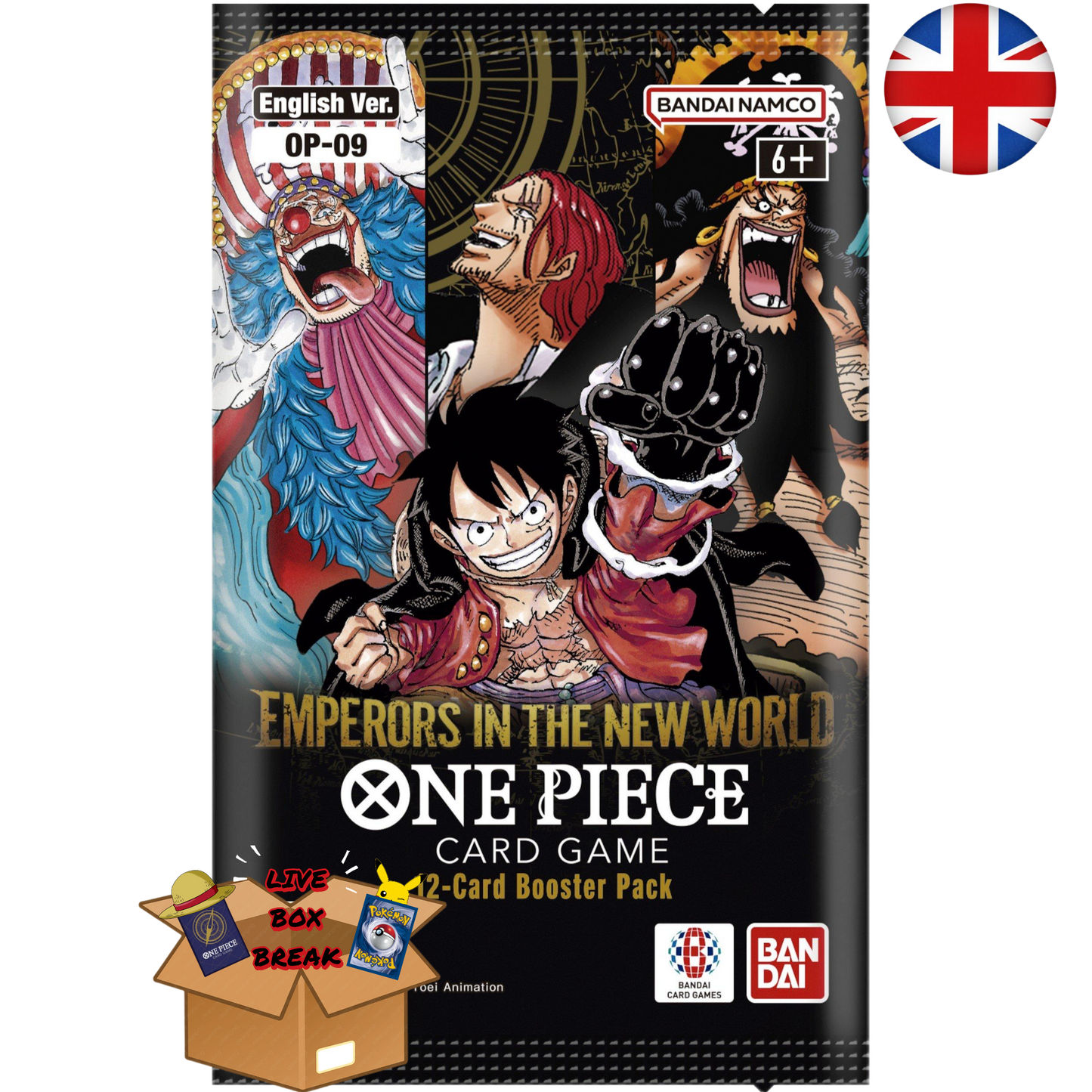 One Piece Card Game OP-09 The Four Emperors Booster & Display (Englisch)